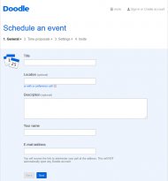 Free meeting scheduling software from Doodle