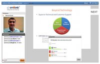 Screenshot of omNovia Web Conference in action