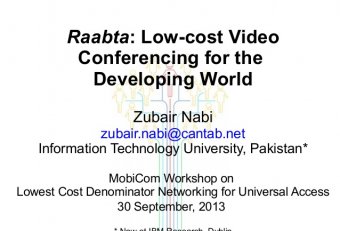 Low cost Video Conferencing