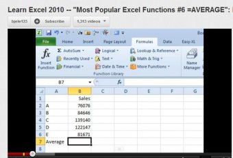 YouTube Excel Training Videos