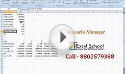 Advanced Excel Training with Sujeet Kumar (Scenario Manager)