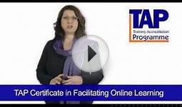 Certificate in Facilitating Online Learning - TAP Training