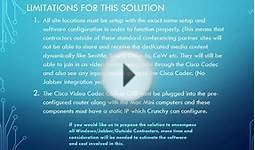 Cisco video conferencing dedicated sharing platform