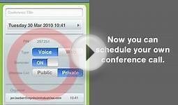 Conference Call iPhone App Demo by Powwownow