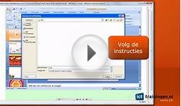 Cursus PowerPoint 2007 - Online E-learning Training