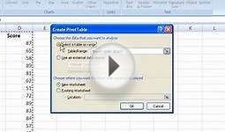 Excel 2007 - Create Pivot Tables Video - Microsoft Office