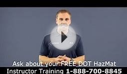 Free Dot Hazmat Instructor Training Courses Call 1--700