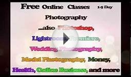 Free Online LIVE Classes Photography, Photoshop, Premiere