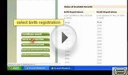 How to get birth/death/marriage certificate online