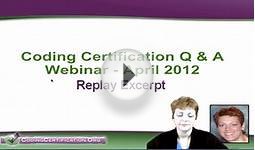 Medica Coding Certification Webinar April 2012