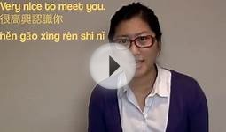 Meeting People is easy in Mandarin Chinese :)