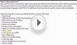 microsoft excel tutorials | excel online training | what
