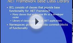 Microsoft .NET Tutorial - .NET Framework Classes (Part 06)