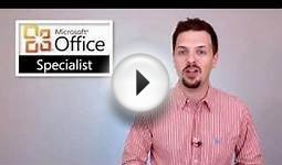 Microsoft Office Specialist Certification Online Courses