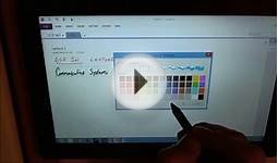 Microsoft Surface pro Class style Note Taking with pen demo