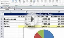 Office 2010 Class #33: Excel Charts: Column, Bar, Pie