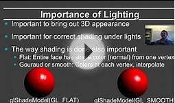 Online Graphics Course OpenGL Shading: Motivation