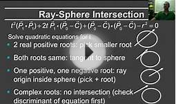 Online Graphics Course RayTracing 2: Ray-Object Intersection