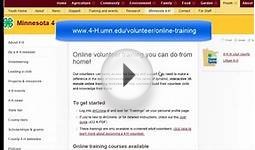 Online volunteer training for 4-H Adult Volunteers