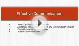 Principle of Effective Communication Part 1 (Attitude