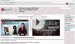 Self Paced Video Training Program offered by ZaranTech