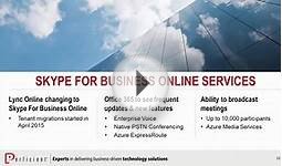 Skype for Business Online Services: New and Upcoming Features