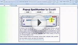SpellNumber Formula - Microsoft Excel Training Online