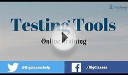 Testing Tools Online Training | Testing Tools Video Tutorials