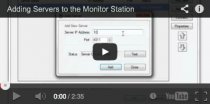 video tutorial on adding servers to your monitor station